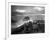 Explosion of a Depth Charge Launched from U.S. Coast Guard Cutter Spencer-null-Framed Photo