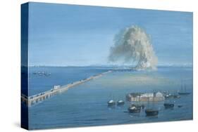 Explosion of a Mine in San Giuliano-Luigi Querena-Stretched Canvas