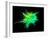 Explosion of Coloured Powder on Black Background-Jag_cz-Framed Photographic Print