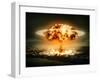 Explosion Of Nuclear Bomb-egal-Framed Art Print