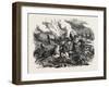 Explosion of Russian Artillery. the Crimean War, 1855-null-Framed Giclee Print