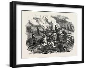 Explosion of Russian Artillery. the Crimean War, 1855-null-Framed Giclee Print