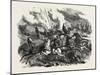 Explosion of Russian Artillery. the Crimean War, 1855-null-Mounted Giclee Print