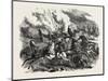 Explosion of Russian Artillery. the Crimean War, 1855-null-Mounted Giclee Print