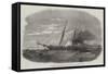 Explosion of The Times Steamer, at Dublin-null-Framed Stretched Canvas