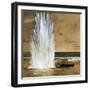 Explosion of Torpedo Launched from Motor Torpedo Boat, Watercolor Photography, 20th Century-null-Framed Giclee Print