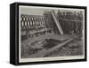 Explosion on Southwark Bridge-null-Framed Stretched Canvas