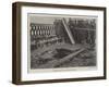 Explosion on Southwark Bridge-null-Framed Giclee Print