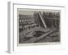 Explosion on Southwark Bridge-null-Framed Giclee Print