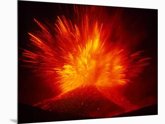 Explosive Vent on the North Side of the Montagnola, Mt. Etna, Sicily, Italy-Daisy Gilardini-Mounted Photographic Print