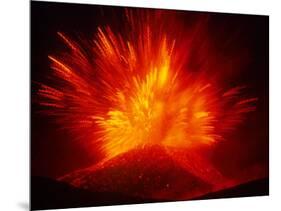Explosive Vent on the North Side of the Montagnola, Mt. Etna, Sicily, Italy-Daisy Gilardini-Mounted Photographic Print