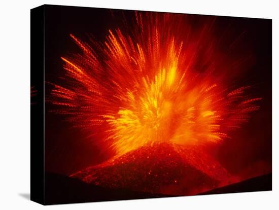 Explosive Vent on the North Side of the Montagnola, Mt. Etna, Sicily, Italy-Daisy Gilardini-Stretched Canvas