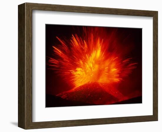 Explosive Vent on the North Side of the Montagnola, Mt. Etna, Sicily, Italy-Daisy Gilardini-Framed Photographic Print