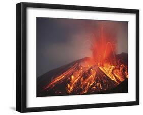 Explosive Vulcanian Eruption of Lava on Sakurajima Volcano, Japan-Stocktrek Images-Framed Photographic Print