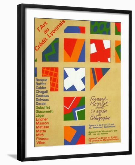 Expo Fernand Mourlot-Guy De Rougemont-Framed Collectable Print