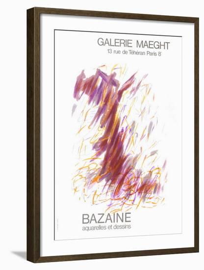 Expo Galerie Maeght 68-Jean Bazaine-Framed Collectable Print