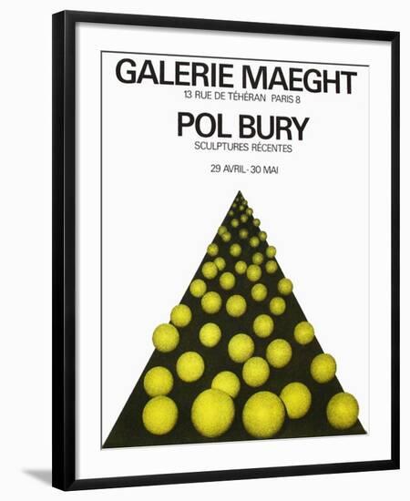 Expo Galerie Maeght 69-Pol Bury-Framed Collectable Print