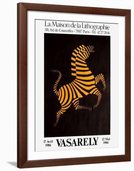 Expo Maison de la Lithographie-Victor Vasarely-Framed Premium Edition