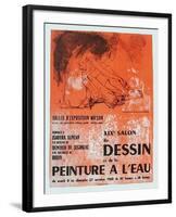 Expo Salon Du Dessin-Jean Jansem-Framed Collectable Print