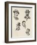 Exponents of Neapolitan Culture: S. Di Giacomo, V. Migliaro, G. Santojanni, F. Russo, L. Conforti-null-Framed Giclee Print