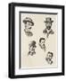 Exponents of Neapolitan Culture: S. Di Giacomo, V. Migliaro, G. Santojanni, F. Russo, L. Conforti-null-Framed Giclee Print