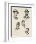 Exponents of Neapolitan Culture: S. Di Giacomo, V. Migliaro, G. Santojanni, F. Russo, L. Conforti-null-Framed Giclee Print