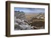 Exposed Jagged Rocks and Distant View, Mount Longdon, East Falkland-Eleanor Scriven-Framed Photographic Print