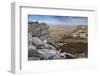 Exposed Jagged Rocks and Distant View, Mount Longdon, East Falkland-Eleanor Scriven-Framed Photographic Print