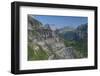 Exposed section of trail between Brown Pass and Hole in the Wall on Boulder Pass Trail, Glacier NP-Alan Majchrowicz-Framed Photographic Print