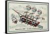 Exposition 1900 - Airship-null-Framed Stretched Canvas