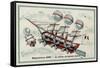 Exposition 1900 - Airship-null-Framed Stretched Canvas