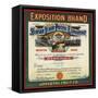 Exposition Brand - Santa Barbara, California - Citrus Crate Label-Lantern Press-Framed Stretched Canvas