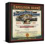 Exposition Brand - Santa Barbara, California - Citrus Crate Label-Lantern Press-Framed Stretched Canvas