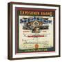 Exposition Brand - Santa Barbara, California - Citrus Crate Label-Lantern Press-Framed Art Print