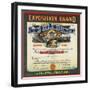 Exposition Brand - Santa Barbara, California - Citrus Crate Label-Lantern Press-Framed Art Print