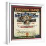 Exposition Brand - Santa Barbara, California - Citrus Crate Label-Lantern Press-Framed Art Print