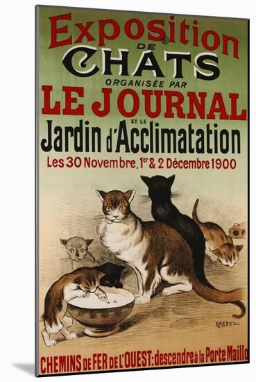 Exposition de Chats, 1900-Roedel-Mounted Giclee Print