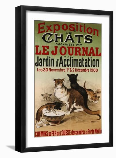 Exposition de Chats, 1900-Roedel-Framed Premium Giclee Print