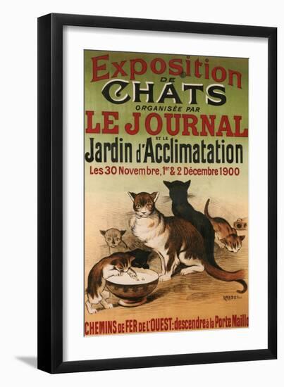 Exposition De Chats-null-Framed Premium Giclee Print