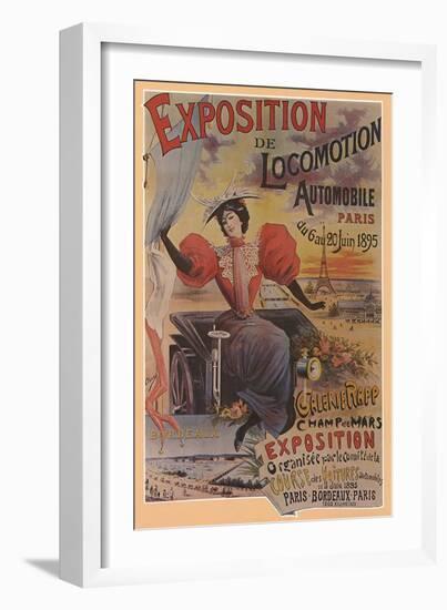 Exposition de Locomotion Automobile, Paris, c.1895-Ernest Clouet-Framed Giclee Print