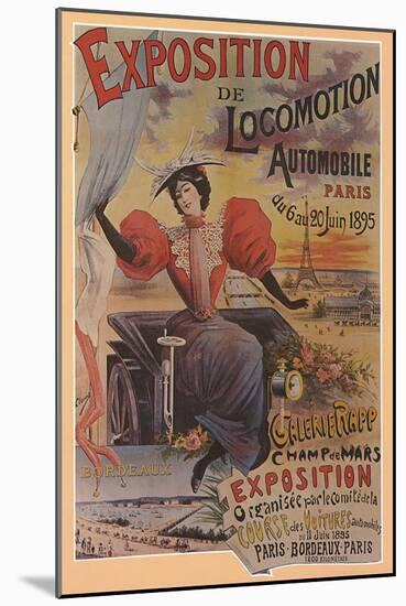 Exposition de Locomotion Automobile, Paris, c.1895-Ernest Clouet-Mounted Giclee Print