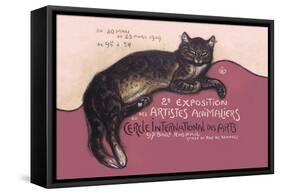 Exposition des Artistes Animaliers-Théophile Alexandre Steinlen-Framed Stretched Canvas
