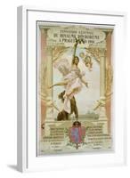 Exposition Generale Du Royaume Di Boheme a Prague En 1891 Poster-Vojtech Hynais-Framed Giclee Print