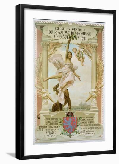 Exposition Generale Du Royaume Di Boheme a Prague En 1891 Poster-Vojtech Hynais-Framed Giclee Print