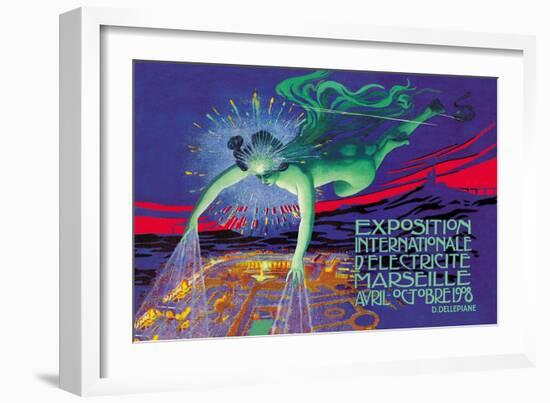 Exposition Internationale d'Electricite, Marseille-David Dellepiane-Framed Art Print