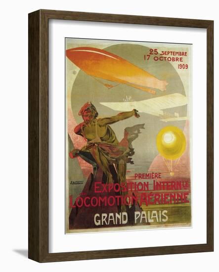 Exposition Internle De Locomotion Aerienne-Ernest Montaut-Framed Art Print