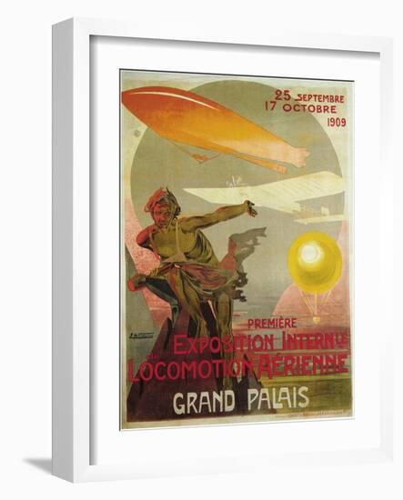 Exposition Internle De Locomotion Aerienne-Ernest Montaut-Framed Art Print