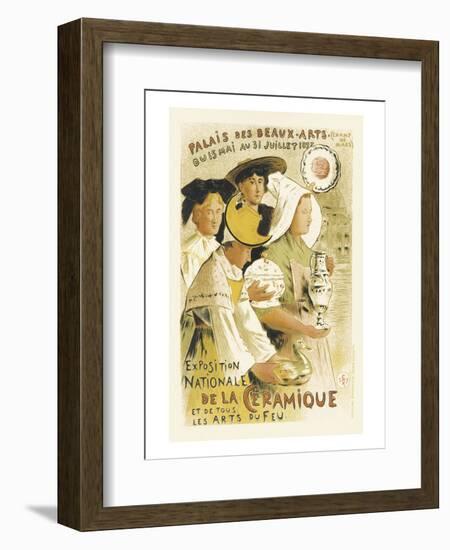 Exposition Nationale De La Ceramique - Palais Des Beaux-Arts, Champ-de-Mars, Paris-Etienne Moreau-Nelaton-Framed Art Print