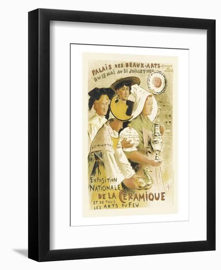 Exposition Nationale De La Ceramique - Palais Des Beaux-Arts, Champ-de-Mars, Paris-Etienne Moreau-Nelaton-Framed Art Print