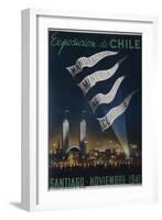 Exposition of Chile 1941 Fair Poster-null-Framed Giclee Print